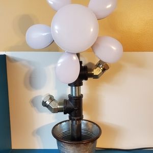 Industrial Flower Lamp